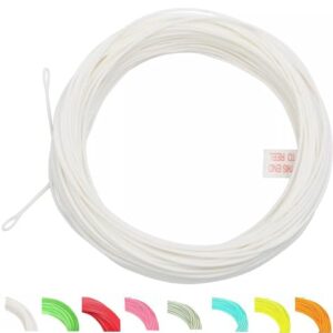 Bestpreis Fliegenfischen Schnur, Schwimmende Fliegenschnur&Fliegenschnur Combo mit Backing Vorfach und Tippet (Elfenbein WF1F)