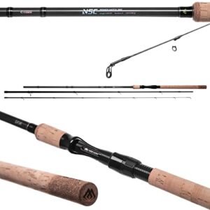 Mikado Fishing NSC Power Match high Carbon Matchrute, 3,90m lang, 218g schwer, für Wettkämpfe geeignet, hochmodulares Carbon, parabolische Aktion, super leichte Gewicht und dicke Blank.