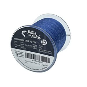 Petris Catch Monofile Raubfisch Angelschnur, 450m lang, 7,1 kg Gewicht, 0,3 mm Durchmesser, hochwertige und robuste Schnur für Spinnfischen, Grundangeln und Posenangeln