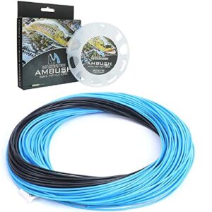 Maximumcatch Sinken-Spitze Fliegenschnur für Fliegenfischen, 3ips, 4/5/6/7/8 F/S (Blau/Schwarz)