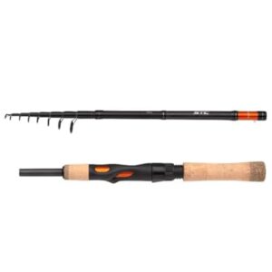 SHIMANO STC AX Mini Tele Spinning Angelrute, 2,10m, 10-30g, Teleskopdesign für angenehmes Fischen im Freien