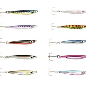 Angelköder Spro Cast'X Pilker mit holographischen Details und UV-Fluoreszenzfärbung für Raubfische im Salzwasserangeln, korrosionsbeständig und aerodynamisch