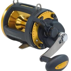 Hochwertige Angelrolle mit 1:4 Übersetzung, 90cm Schnureinzug und 500m/0,50mm Schnurfassung für Tiefseefischen und Big Game Fishing