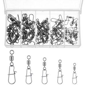 Angelwirbel und Kugellagerwirbel Set für Forellen Angeln in Salzwasser und Süßwasser, ideal für reibungslosen Angelprozess