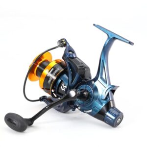 Fischereirolle für Karpfenangler mit 5+1 abgeschirmten Edelstahl-B-Kohlenfaser-Drag-Rollen, ideal für Salzwasser oder Süßwasser