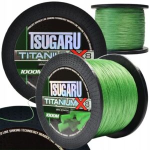 Hochwertige Angelschnur mit 1.000 Metern Länge, geflochtene Struktur aus Titan X8, Durchmesser 0,28mm und Tragkraft 51,0kg