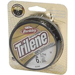 Berkley Trilene 100% Fluorocarbon Leader Angelschnur - hochwertige Angelzwecke Schnur mit Invisibilität, Näheinvisibilität und glatter Handhabung