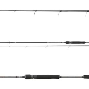 Hochwertige Angelrute DAIWA Fuego Predator Spin, 2,40m lang, 15-50g Wurfgewicht, 2 Teile, schnelle Rutenaktion, ideal für Raubfischangeln
