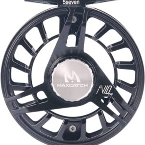 Fliegenfischen Rolle mit CNC-bearbeitetem Aluminiumkörper und Super großem Spulenkern für Fortgeschrittene Angler in verschiedenen WT-Werten