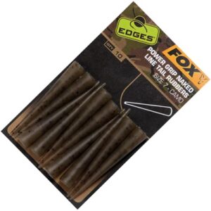 Fox Edges Camo Power Grip Naked Tail Rubbers - Karpfenmontage, Sicherheitsclip, Tailrubber für Fluorocarbonleder oder Hauptschnur