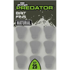 Fünfundzwanzig künstliche Fischflossen für Befischen von Fox Rage Predator mit natürlicher Farbe und Form, geeignet für Barsch, Hecht und Zander