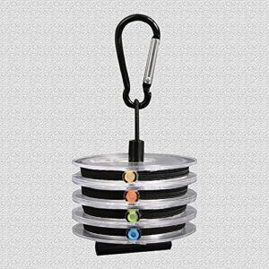 MAXIMUMCATCH Fliegenfischen Tippet Linie mit Tippet Holder & Vorfachspulenhalter, klar, 50m/55yds, 4 Stück (3X+4X+5X+6X)