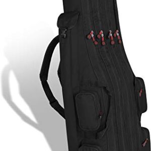 Normani XXL Angelrutentasche, große Rutenfächer für 8 Ruten, Angellasche für Kescher und Rutenhalter, robuste Materialien, sicherer Transport von Angelsport-Ausrüstung