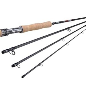 Shakespeare Sigma Supra Fliegenrute, leichte Carbonkonstruktion, schnelle Aktion, Sensitive Spitze, langlebiges Design, komfortabler Korkgriff, ideal für Fliegenfischen im Süßwasser - 8ft, 4wt