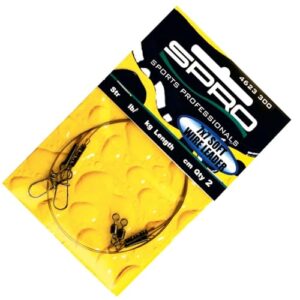 Spro Pike Fighter Wire Leader 7x7-2 Stahlvorfächern für Spinnfischen auf Hecht, hochwertiges Zubehör mit hoher Wirksamkeit und Tragkraft bis 40lbs