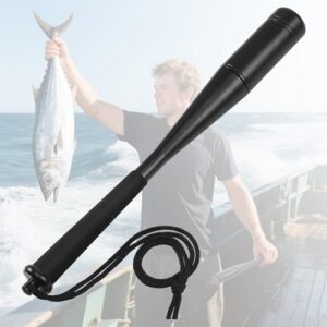 Starvortex Aluminium Fischbetäuber, 25CM Langlebig Fischtöter Holz mit Rutschfester Schaumgriff, 25mm Durchmesser Fisch Totschläger Angeln mit Hakenlöser