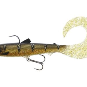 Westin Bullteez Curltail R2F 16cm 35g Sinking - montierter Gummifisch, Farbe:Cola Perch für Angeln, hochwertiger montierter Gummifisch mit draht-durch-Körper-Konstruktion