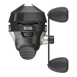 Zebco Unisex-Erwachsene Rolle 606 Spincast Spule mit 9 kg Schnur, schwarz, 60 Reel, Angelrolle für Fischen, Spincast Angelrolle