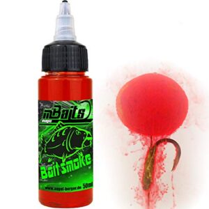 Angel-Berger Bait Smoke Liquid Dip, Knoblauch/Fluo Red, 50 ml - eine einzigartige Formel für Angel-Mischungen mit explosiver Verteilung und PVA-freundlich