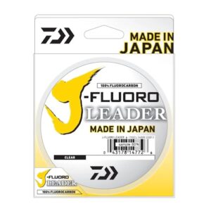 Daiwa J-Fluoro Fluorocarbon Vorfach transparent mit Parrallelspulenband 5,4 kg 91,4 m, Mehrfarbig, Einheitsgröße - Präzises und robustes Angelschnur-Produkt