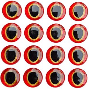 Hochwertige Holografische 3D Angelköderaugen zum Fliegenbinden und Basteln, 6 mm, 8 mm, 10 mm, 12 mm, mit lebensechter Reflexion und Brechungseffekt