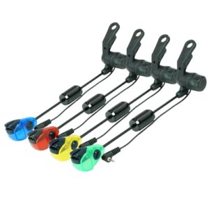 Schwarzer Angelschwanz mit 4 Luren und Elastizitätsanpassung für das Karpfenangeln, mit präziser und flexiblem Design