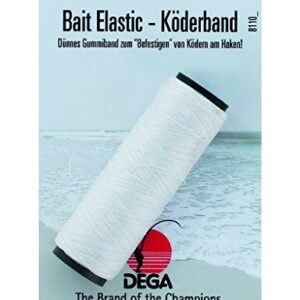 Jenzi Bait Elastic - Koederband 200m, 0,15mm für sichere Fixierung von Natur- oder Kunstkörnern am Haken