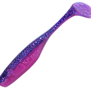 Lazy Shad von K.P - Softbait für Barsch und Zander, Gummifisch 3 Stück 7,5 cm Lila/Pink