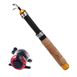 Kombination aus Rute und Rolle für das Eisfischen, angelrolle und eisrute kombiniert - leichte angelausrüstung, ultra-glatte rolle, p-werkzeuge für ein erfolgreiches eisfischen