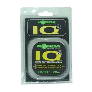 Korda IQ2 Extra Soft Fluorocarbon - Vorfachschnur, 0.32mm Durchmesser, 10lb Tragkraft