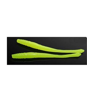 Angelkörper imitiert durch den Regenwurm, Libra Lures Dying Worm Käse 006-hot Yellow Limited Edition, hochwertige Angelkörper mit natürlicher Optik und Bewegung