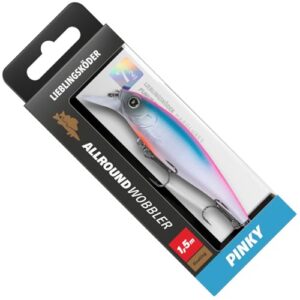 Lieblingskder Allround Wobbler 7,5 cm und 9,4 g, ein hochwertiger Wobbler für das Spinnangeln in der Farbe Pinky