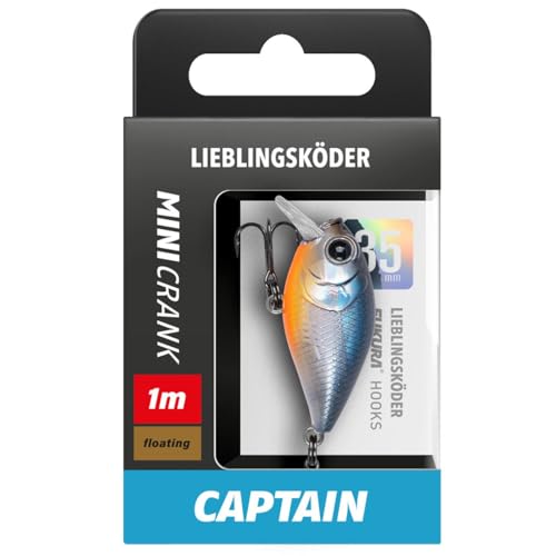 Lieblingsköder Mini Crank 35mm 3,6g - Wobbler für das Angeln, kleiner aber feiner Köder von Lieblingsköder für den Einsatz in tiefen Gewässern