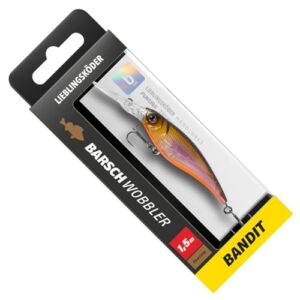 Lieblingskoder Barschwobbler 6cm 5,3g - Wobbler mit Farbe Bandit für Angel-Ausflüge