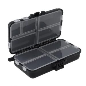 Kleine und praktische Lösung für Ihre Angelzubehör. Die Mini-Angelgerätebox ist eine doppellagige Köderzubehörbox mit 9 Fächern, ideal für die Aufbewahrung von Angelsachen.