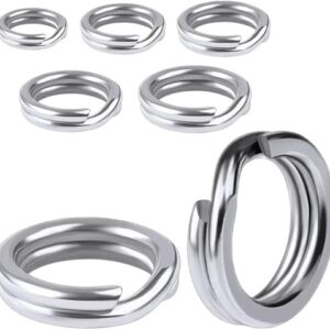 Set aus 20 hochwertigen Sprengringen in verschiedenen Größen, Edelstahl, Power, Angeln, Norwegen, Sortiment