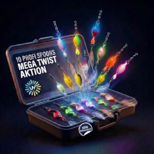 Forellenangeln mit Spoon Set, Forellenköder, Forellen Blinker Angeln und Spinner Set Trout