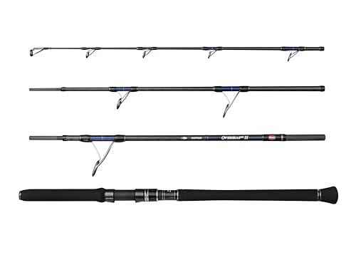 Fischfang mit der Penn Overseas XT II Popping Angelrute, Spinnrute für Thunfisch, GT, Amberjack und Barrakuda, Carbon-Rutenblank, 2,50 m, 80-220 g