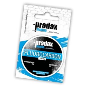 Predax Fluorocarbon Schnur 0.40mm 11,9kg 25m Spule, durchsichtige Angelschnur für See-, Fluss- und Offenes Meer