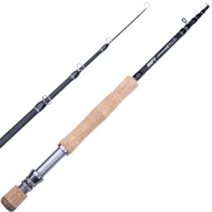 Teleskop-Angelrute aus Kohlefaser, einteilige Reise-Angelrute mit Aluminium-Rollensitz und Edelstahlführungen für schnelle Aktion Fliegenruten