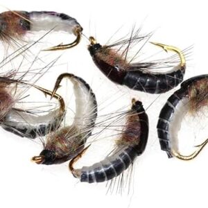 Kunststoffköder für das Forellenangeln, realistisches Design, braune Nymphenköder, Angelzubehör, Köder und Lockstoffe