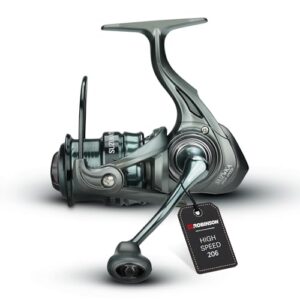 Angelrolle für ambitionierte Angler - High Speed Getriebe mit Frontbremse und Graphitzweitspule - Duraluminium-Spule für schnelle Rotorumdrehungen und blitzschnelles Einziehen der Schnur