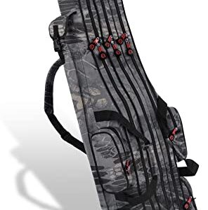 Wasserabweiserter Angelrucksack mit 2, 3 oder 4 Rutenfächern und verschiedenen Längen, ideal für Fischer und Outdoor-Aktivitäten.