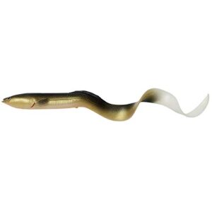 Savage Gear Gummiköder 3D Real EEL 20cm Dirty EEL Bulk Bulk, realistische Fisch-Lure für Süßwasser- und Salzwasser-Angeln