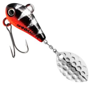 Hochwertiger JigSpinner mit 6g Gewicht und tollen Design für aktives Angeln, Lieferumfang ein Körper in verschiedenen Farben.