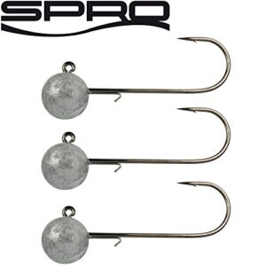 Spro Jighead HD Jig 90-3 Jighaken für Gummifischangeln, Bleikopf für Gummifische, Jigköpfe für Gummifische, Größe:7g / Gr.8/0