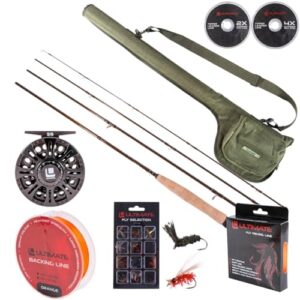 Ultimales Fliegenfischer-Set mit hochwertigen Fliege und Rollen, ideal für Flussangeln und Fischtourismus
