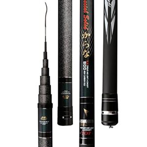 Hochwertige Angelrute mit Teleskop-Mechanismus, ideal für langstreckiges Angeln in Flüssen und Seen