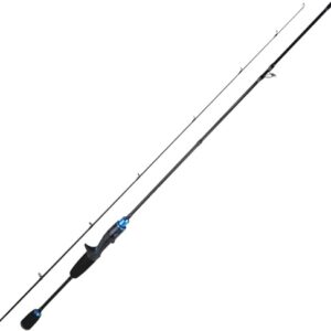 2-teilige Reise-Angelrute aus Carbon-Graphit, ultraleicht und robust für Süßwasserbarsch, Panfish und Bachangeln