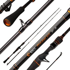Hochwertige Baitcastrute Pitch Cast STL 201 von ZECK mit Kohlefaser-Konstruktion und Gewichtsverhältnis von 7g bis 28g